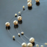 Celestial Dreams Multi-layer Freshwater Pearl Necklace - floysun