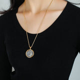 Classic Alexander Silver Coin Plus Necklace - floysun