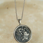 Classic Alexander Silver Coin Plus Necklace - floysun