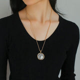 Classic Alexander Silver Coin Plus Necklace - floysun