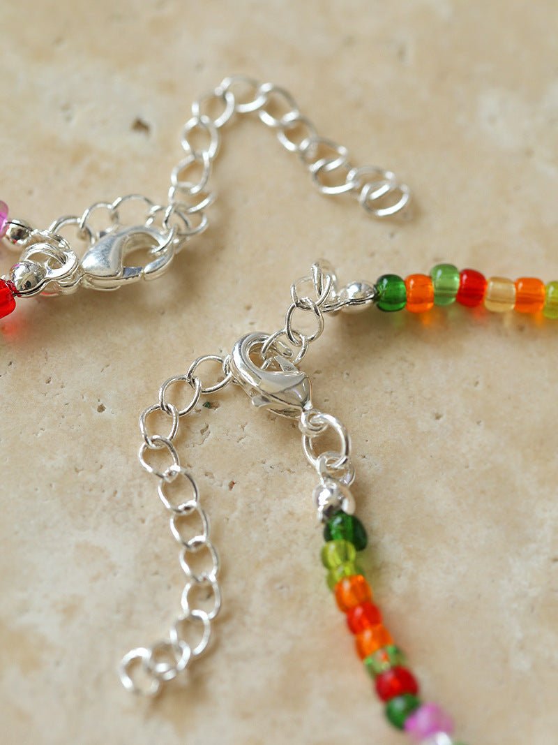 Colorful Beaded Pearl Necklace - floysun