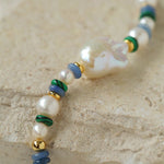 Colorful Beads & Baroque Pearls Twisted Chain Bracelet - floysun