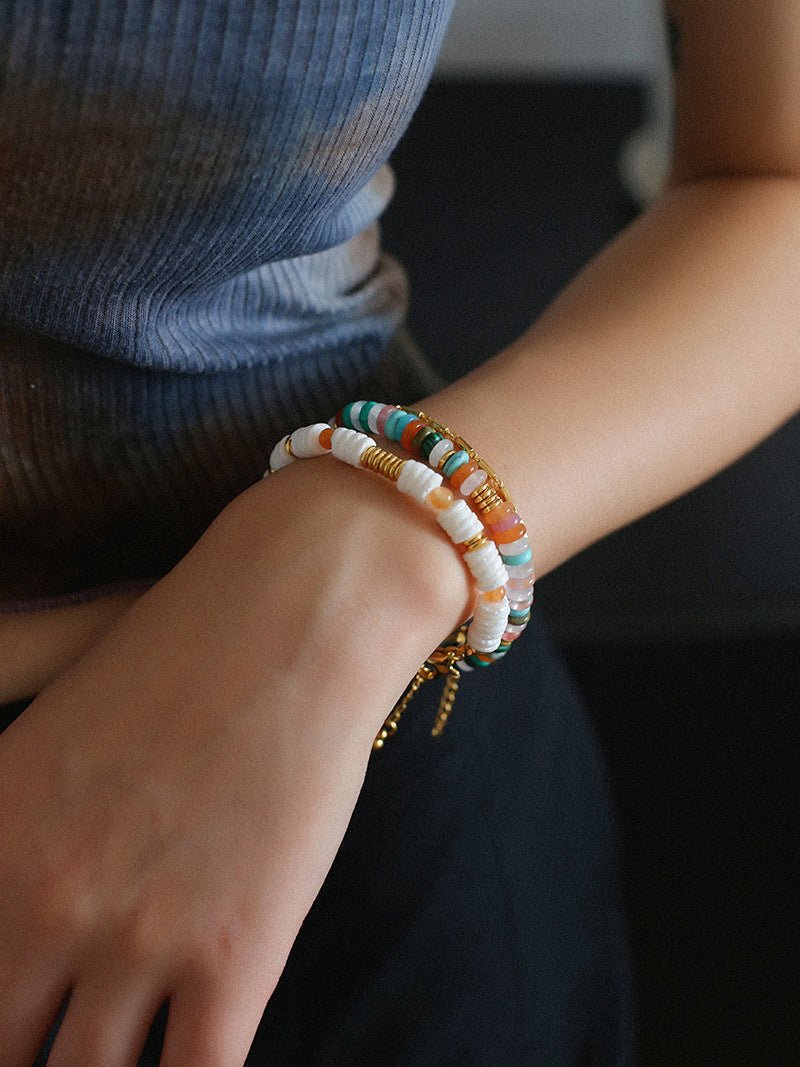 Colorful Stone Beaded Bracelet - floysun