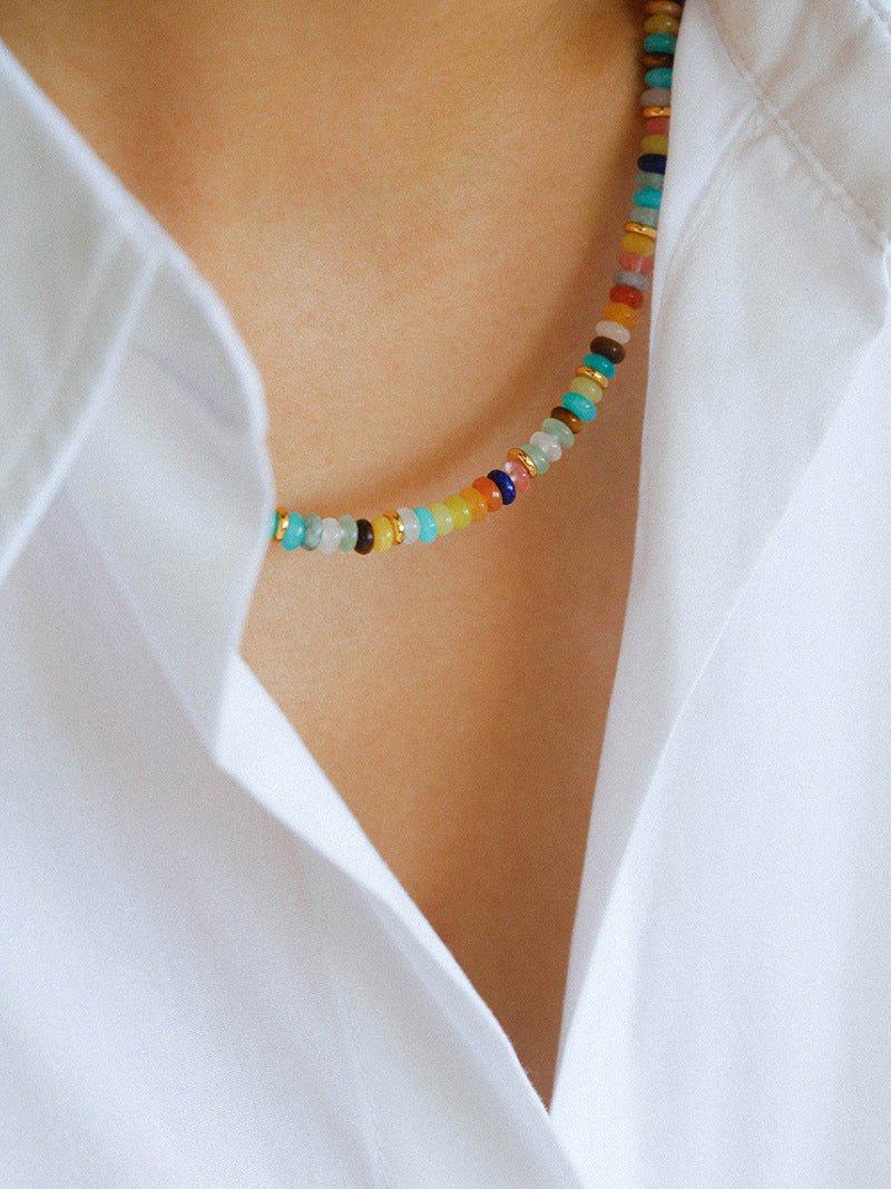 Colorful Stone Beaded Necklaces - floysun