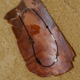 Contrasting Aesthetics Black Onyx Tiger Eye Stone Necklace - floysun