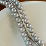 Double-Layer Freshwater Gray Pearl Necklace - floysun