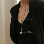 Fashion Baroque Shaped Pearl Pendant Necklace - floysun