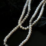 Fashion Freshwater Pearl Long Silver Necklace - floysun