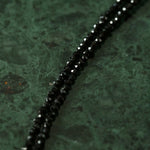 Five Large Petal Baroque Pearls Black Spinel Necklace - floysun