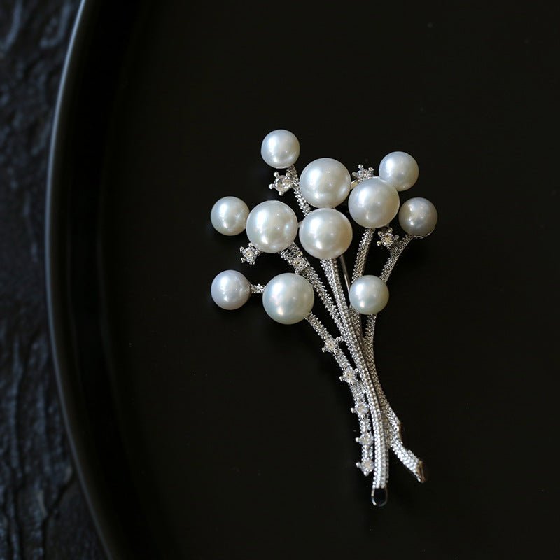 French Luxury Freshwater Pearl Brooch Type A floysun