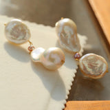 Freshwater Baroque Pearl Earrings - floysun