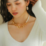 Gold Hooked Branch Baroque Earrings - floysun