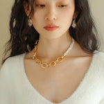 Gold Hooked Branch Baroque Earrings - floysun