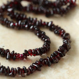Golden Radiance: Baroque Pearl and Garnet Necklace - floysun