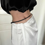 Gradient Black Onyx Long Necklace - floysun