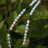 Green Stone Shaped Pearl Necklace - floysun