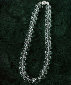 Handwoven White Crystal Magnetic Clasp Necklace - floysun
