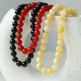 Harmonious Gemstone Necklace Black Onyx 10mm - floysun