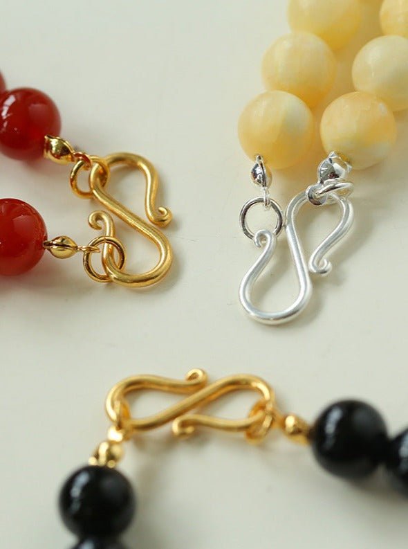 Harmonious Gemstone Necklace Black Onyx 10mm - floysun