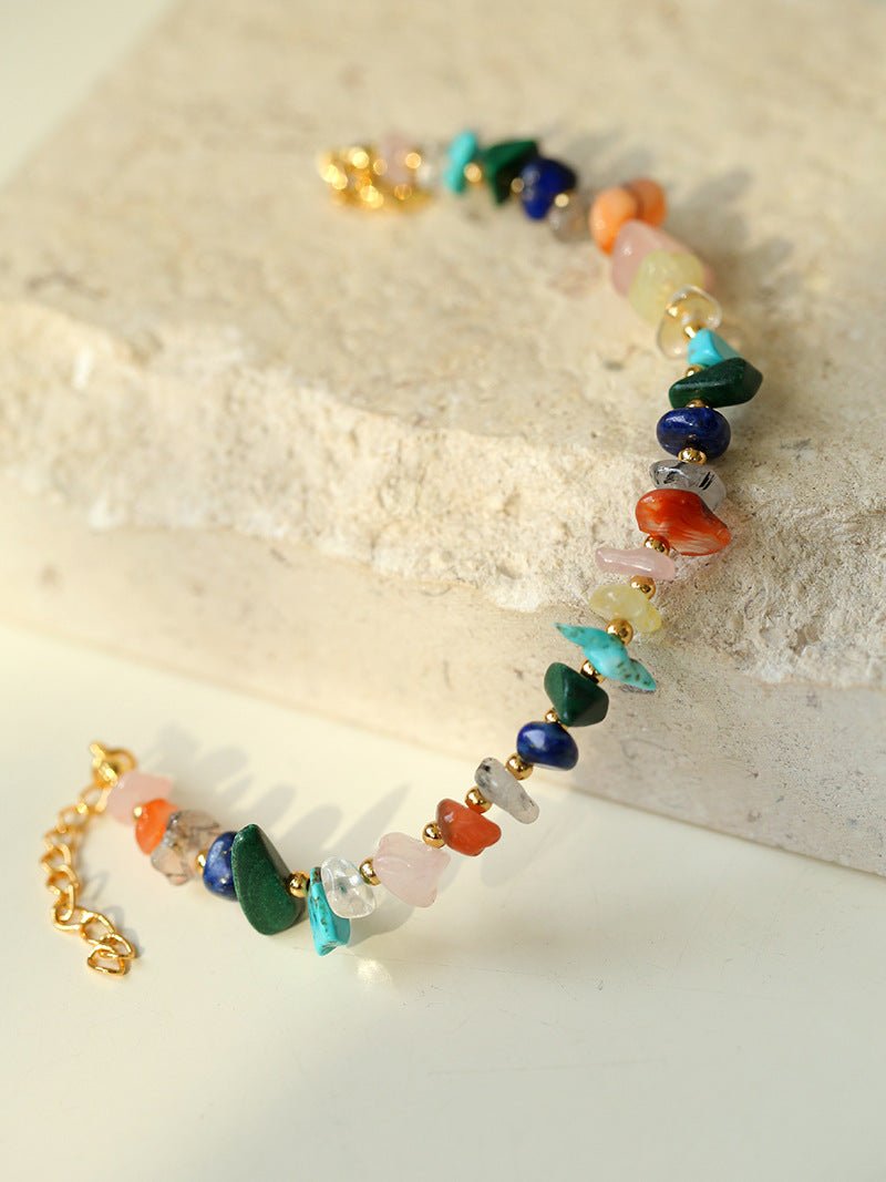 Irregular Colored Broken Stone Bracelets - floysun
