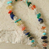 Irregular Colored Gravel Clavicle Chains And Bracelets - floysun
