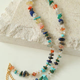Irregular Colored Gravel Clavicle Chains And Bracelets - floysun