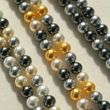 Korea Mixed Color 10MM Round Pearl Necklaces - floysun