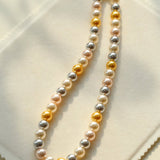 Korea Mixed Color 10MM Round Pearl Necklaces - floysun