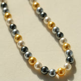 Korea Mixed Color 10MM Round Pearl Necklaces - floysun