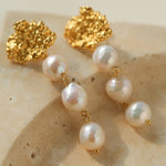 Lava Artisan Series-Pearl Earrings - floysun