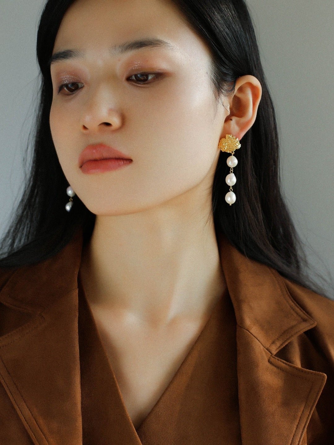 Lava Artisan Series-Pearl Earrings - floysun