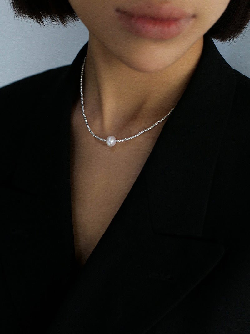 Luxurious Shiny Passepartout Natural Pearl Necklace - floysun