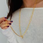 Metal Y-Shape Chain Sweater Chain Necklace - floysun