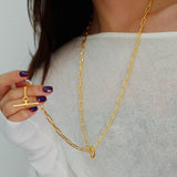 Metal Y-Shape Chain Sweater Chain Necklace - floysun