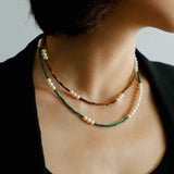 Mosaic Freshwater Pearl Necklace - floysun