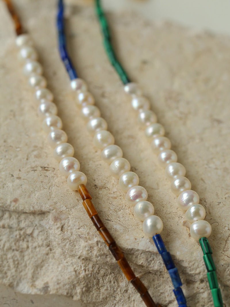 Mosaic Freshwater Pearl Necklace - floysun