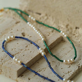 Mosaic Freshwater Pearl Necklace - floysun