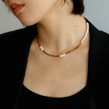 Mosaic Freshwater Pearl Necklace - floysun