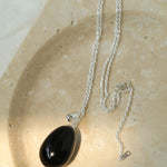 Natural Stone Egg Pendant Necklace - floysun