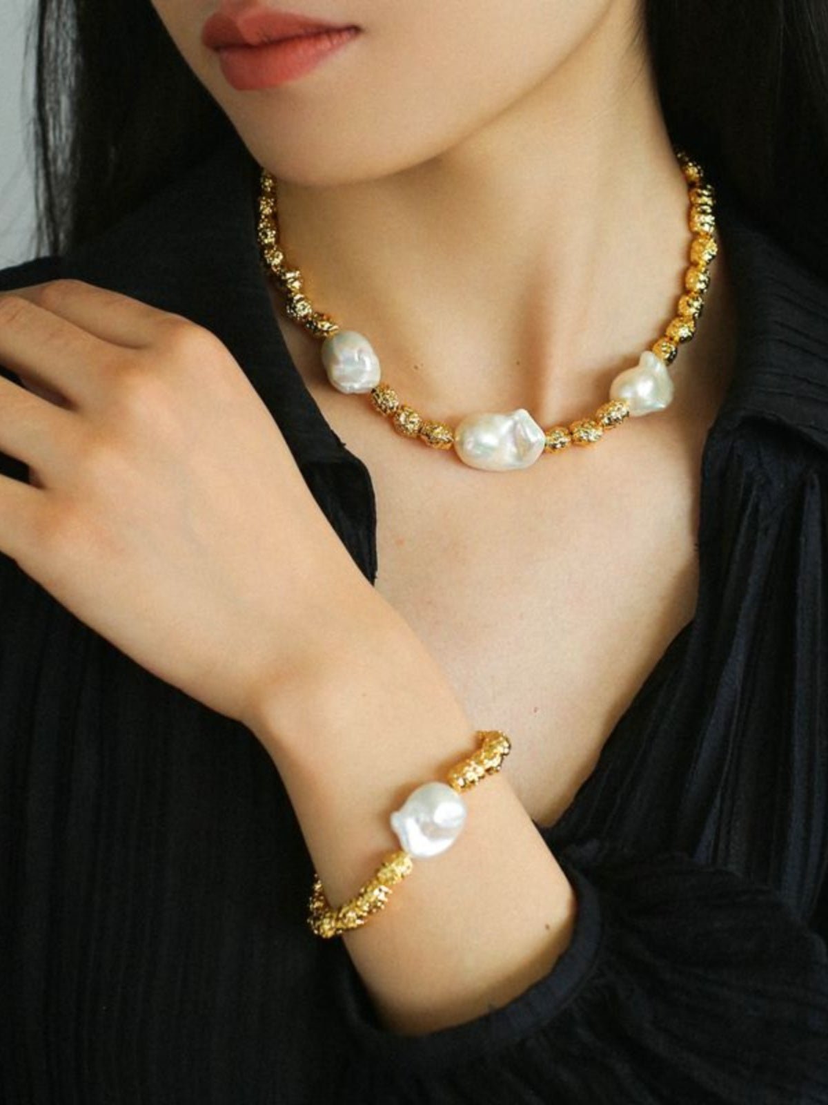 Niche Metal Style Baroque Pearl Bracelets - floysun