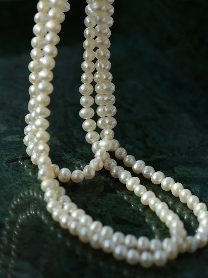 Oval Freshwater Pearl Longs Necklace - floysun