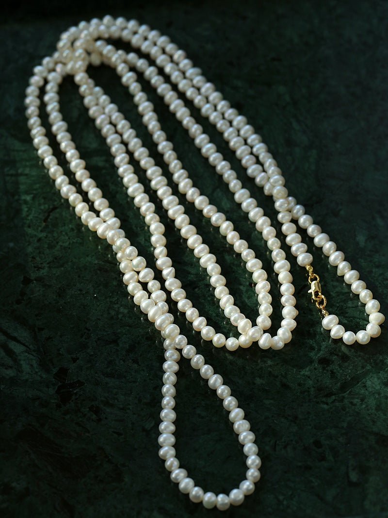 Oval Freshwater Pearl Longs Necklace - floysun