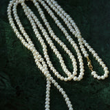 Oval Freshwater Pearl Longs Necklace - floysun