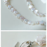 Peach Blossom-shaped Baroque Pearls Necklace - floysun
