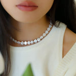 Peach Blossom-shaped Baroque Pearls Necklace - floysun