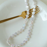 Peach Blossom-shaped Baroque Pearls Necklace - floysun
