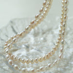 Pulldown Double-Layer Beaded Pearl Necklace - floysun