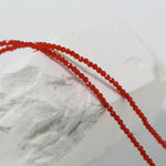 Red Spinels Small Gold Bean Necklaces - floysun