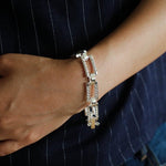 Retro Frosted Gold Square Chain Bracelet - floysun
