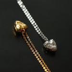 S925 Silver Irregular Small Love Pendant Necklace - floysun